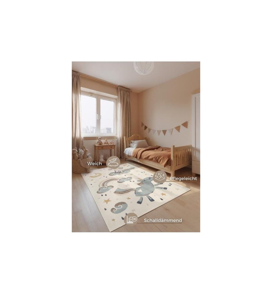 Hanse Home Dekoteppich Einhorn 160 x 235 cm