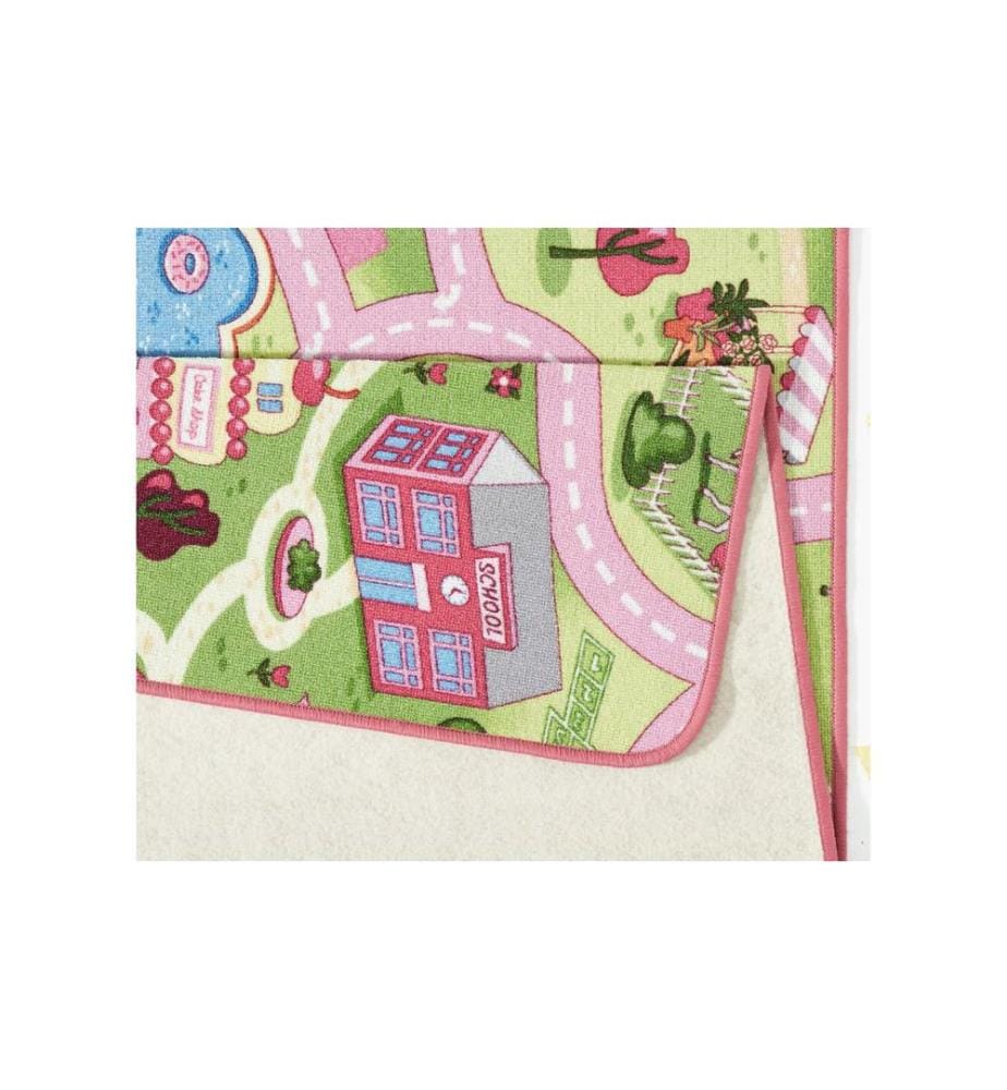 Hanse Home Tapis de jeu Sweet Town 140 x 200 cm, Rose