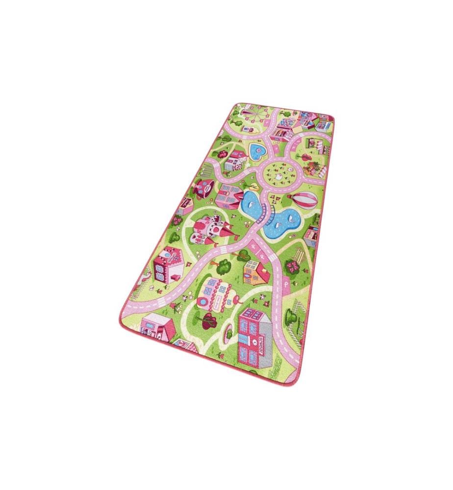 Hanse Home Tapis de jeu Sweet Town 140 x 200 cm, Rose