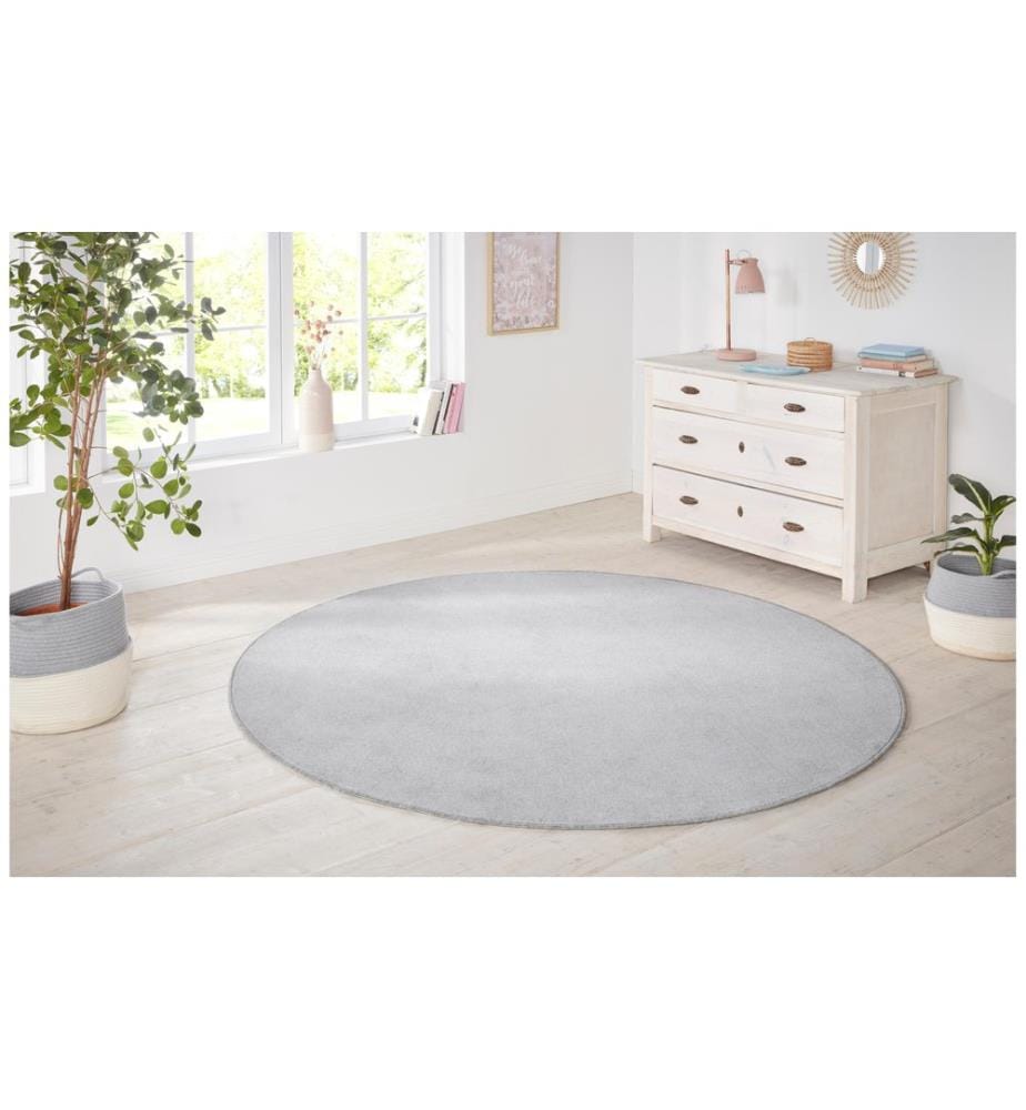 Hanse Home Teppich Nasty 133 cm x 133 cm, Silber