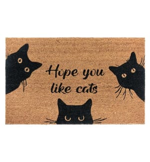 Hanse Home Fussmatte Hope you like cats 45 cm x 75 cm