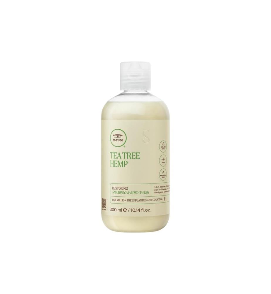 TEA TREE Shampooing et Gel douche réparateur Tea Tree Hemp 300 ml