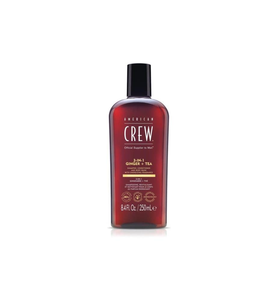 american crew 3 en 1 Ginger + Thé 250 ml
