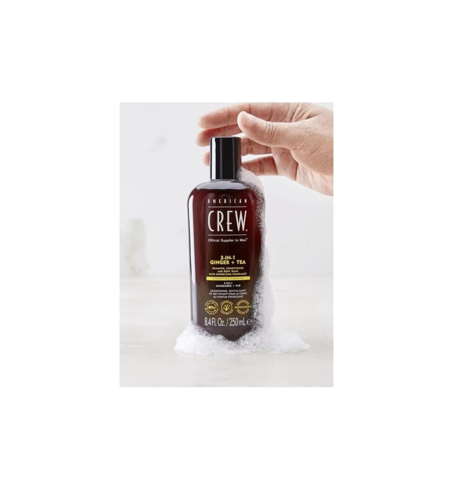 american crew 3 en 1 Ginger + Thé 250 ml