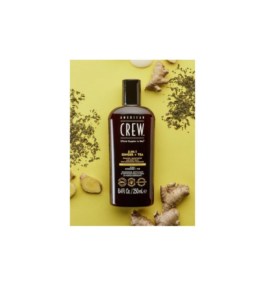 american crew 3 en 1 Ginger + Thé 250 ml