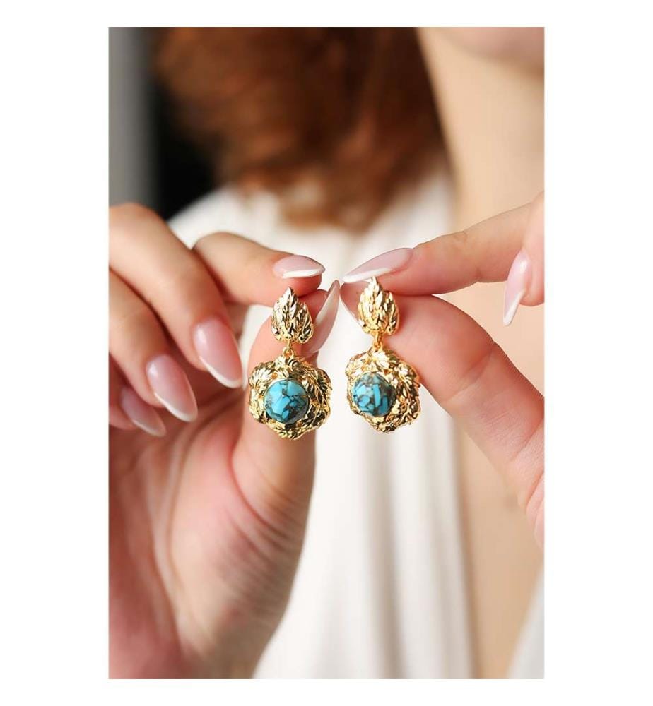 Turquoise Earrings - Blue