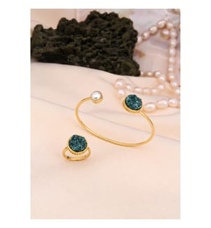 Pearl and Quartz Set - Blue and White