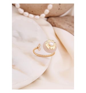 Bague en perles - Blanc