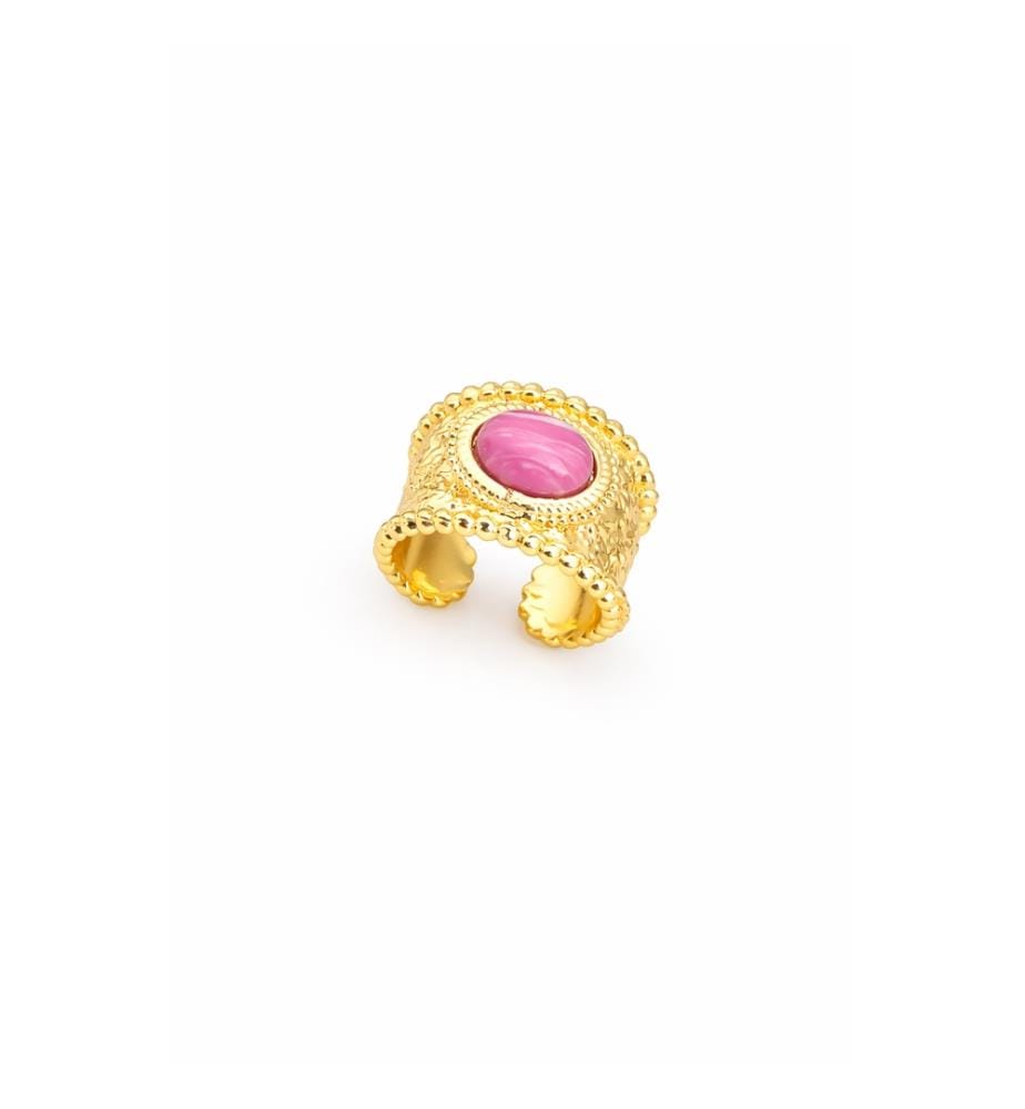 Bague Ajustable en Varasite - Rose