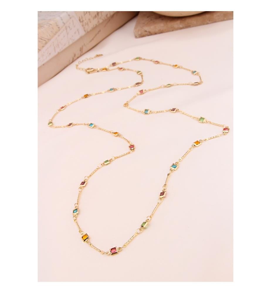 Collier en zircon - Mélange de couleurs