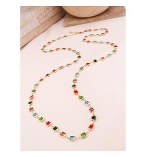 Collier en zircon - Mélange de couleurs
