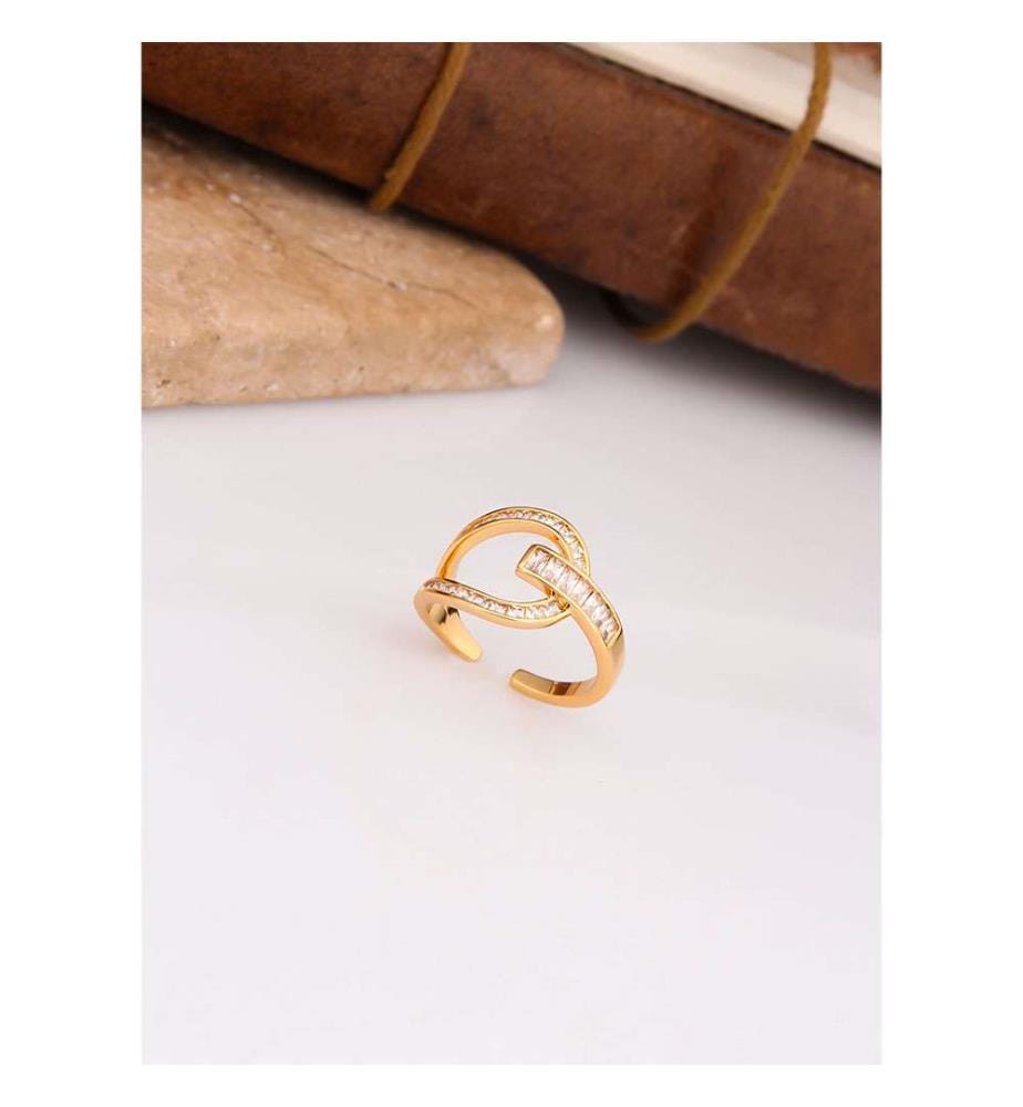 Bague en zircon - Blanc
