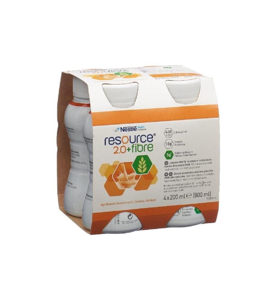 Resource 2.0 Fibre Abricot 4 x 200 ml