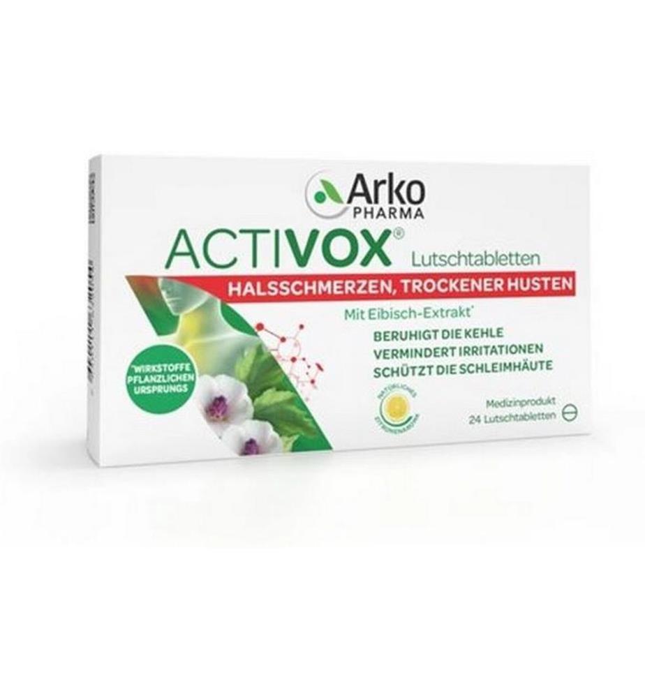 Arkopharma Activox Halsschmerzen Lutschtabletten 24 Stück