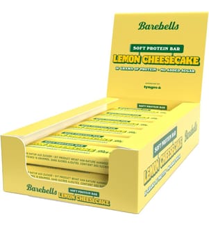Barres protéinées citron cheesecake avec enrobage de chocolat blanc - 12 x 55 g