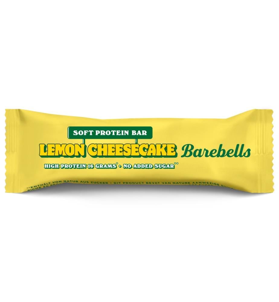 Barres protéinées citron cheesecake avec enrobage de chocolat blanc - 12 x 55 g