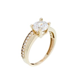 Bague Majestueuse - Or Jaune 375/1000 et Zirconium