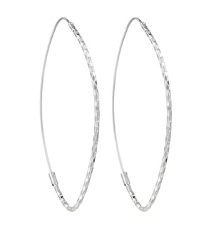 Orecchini Creole Drop - Oro bianco