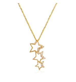 Pendentif Constellation - Or Jaune 375/1000 et Zirconium