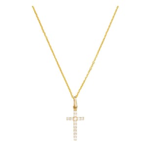 Pendentif Croix Promise - Or Jaune 375/1000