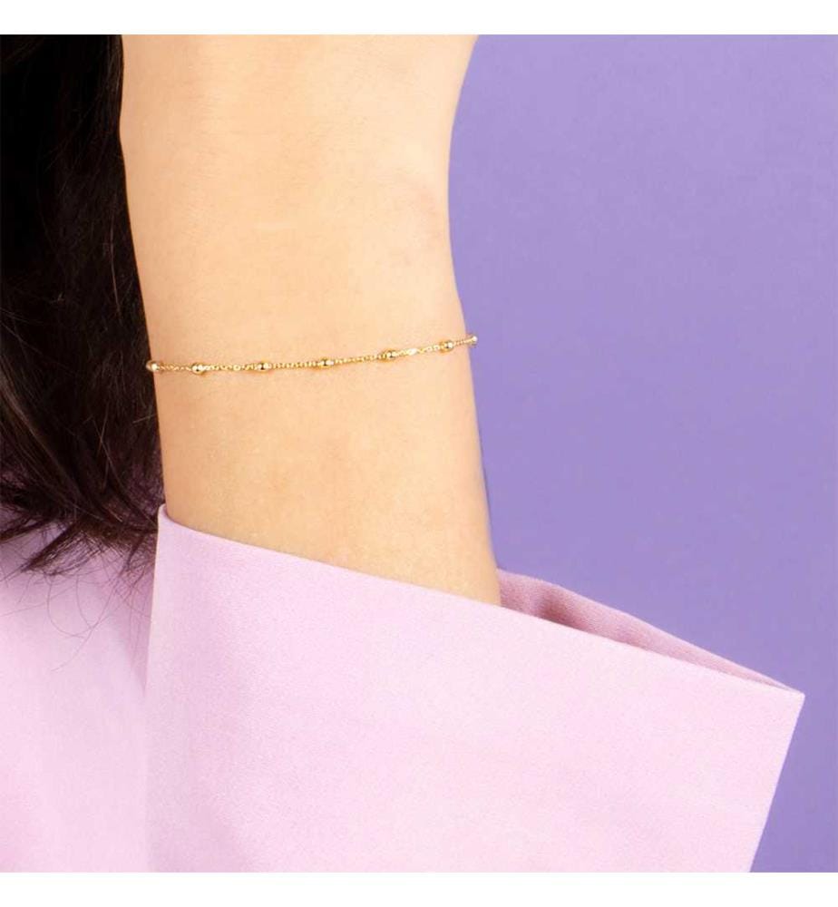 Bracelet Chaîne Boule - Or jaune