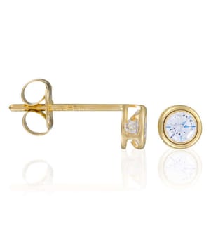Ohrringe Philtre d'Amour - Gelbgold 375/1000 und Zirkonium