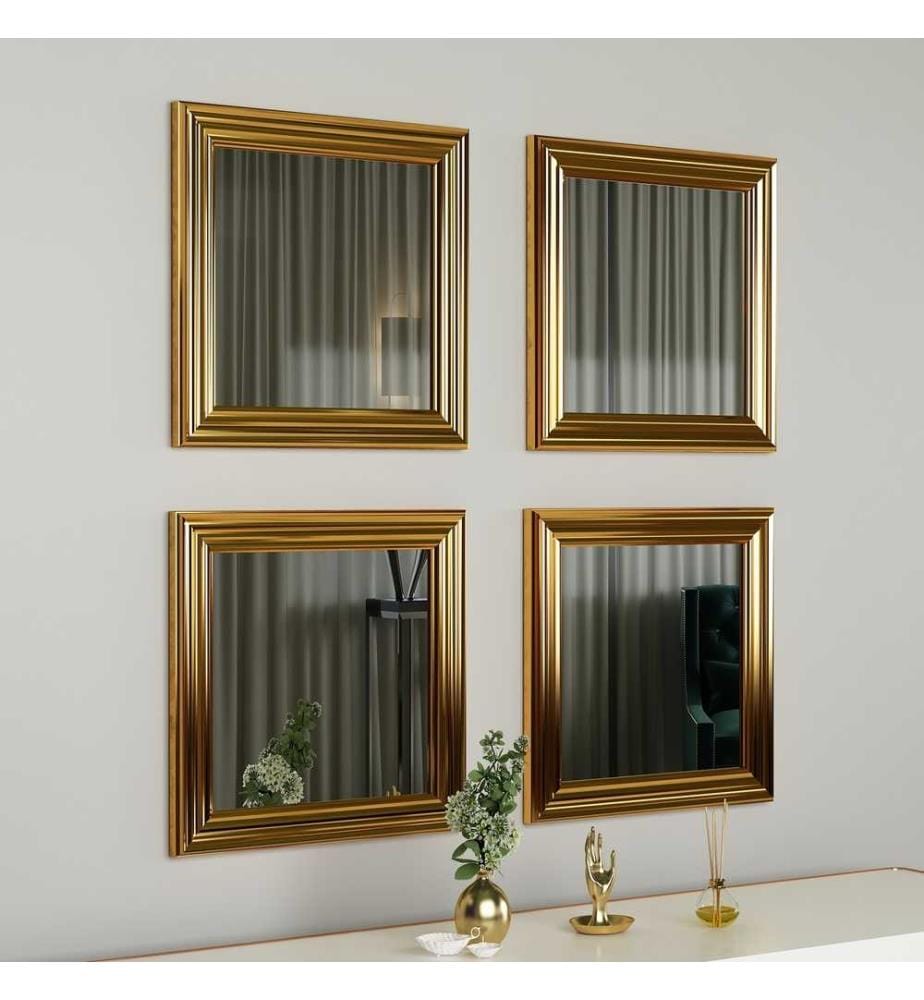 Mirror Set (4 Pieces) - Gold