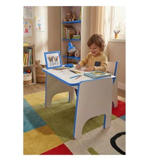 Kid's Table Set - Blue White