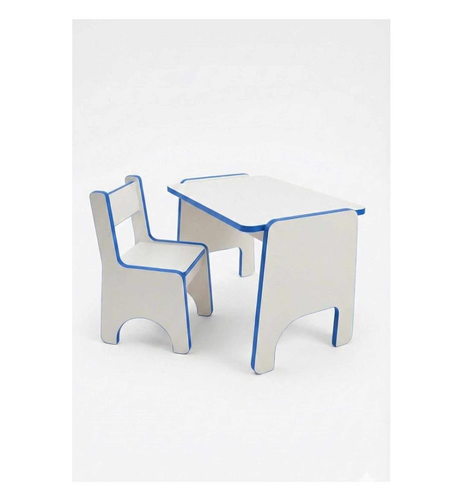 Kid's Table Set - Blue White