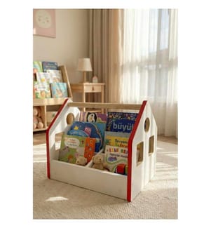 Book Caddy - Red White