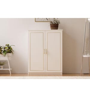 Shoe Cabinet - Matte White