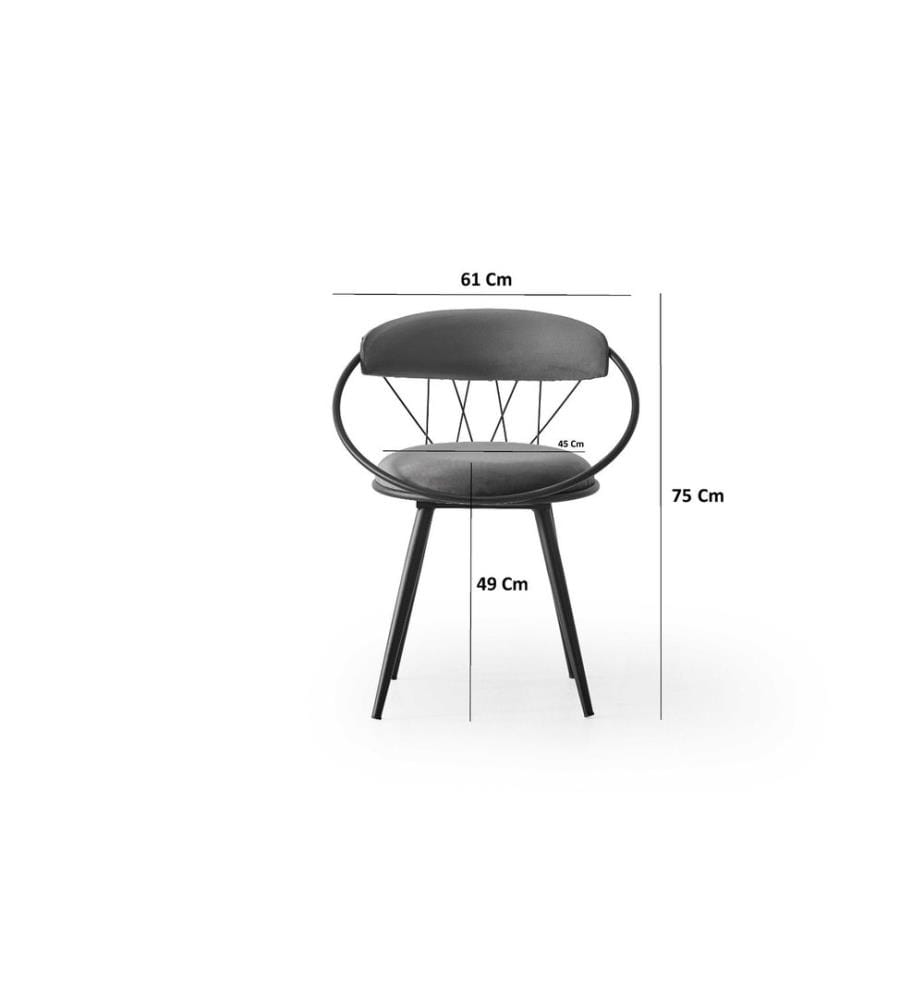Chair Set (4 Pieces) - Grey