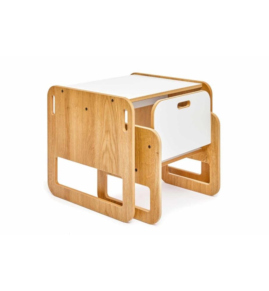 Kid's Table Set - White Natural
