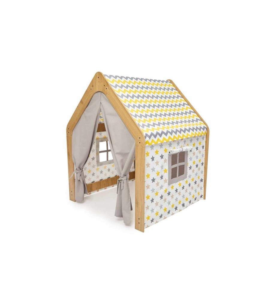 Child Play Tent - Natural White Yellow