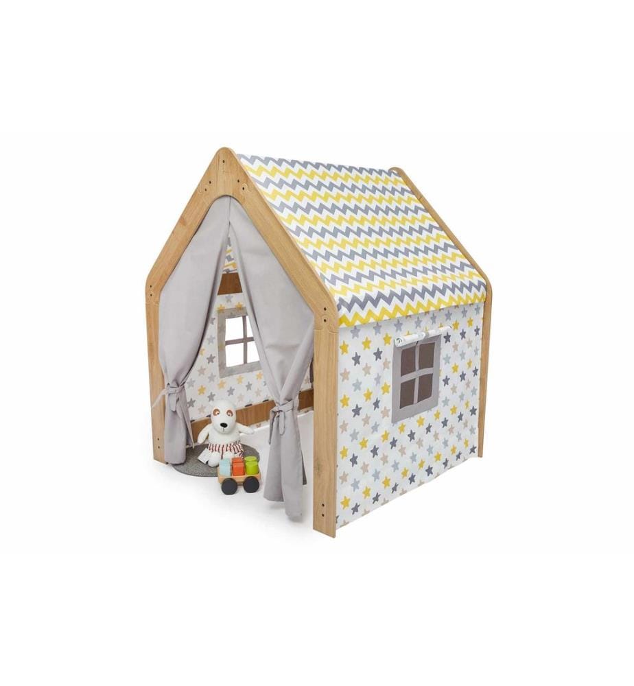 Child Play Tent - Natural White Yellow