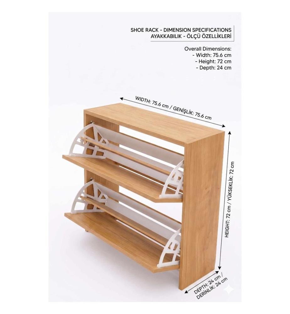 Shoe Cabinet - Pine