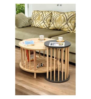 Coffee Table Set - Sapphire Oak Anthracite