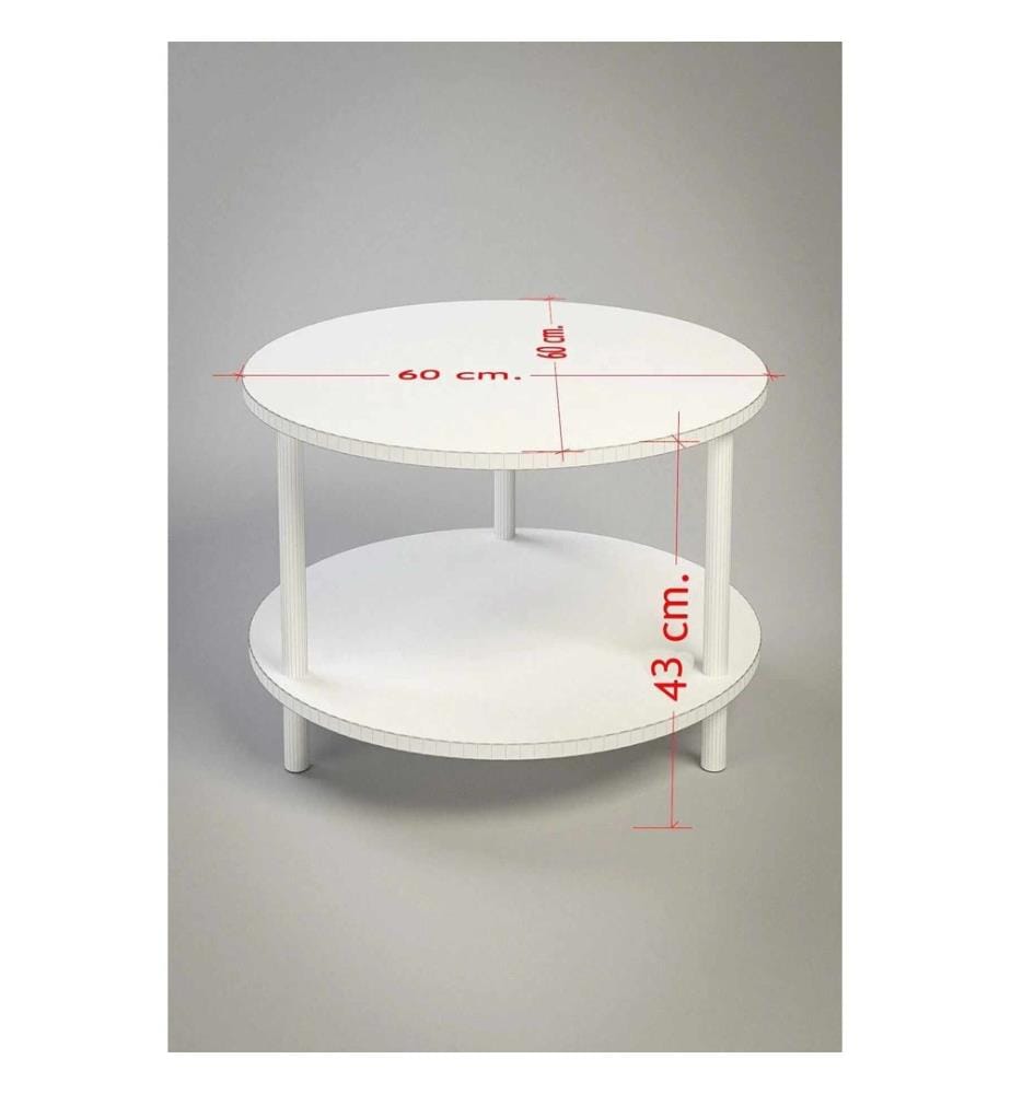 Ensemble de tables basses - Chêne saphir blanc
