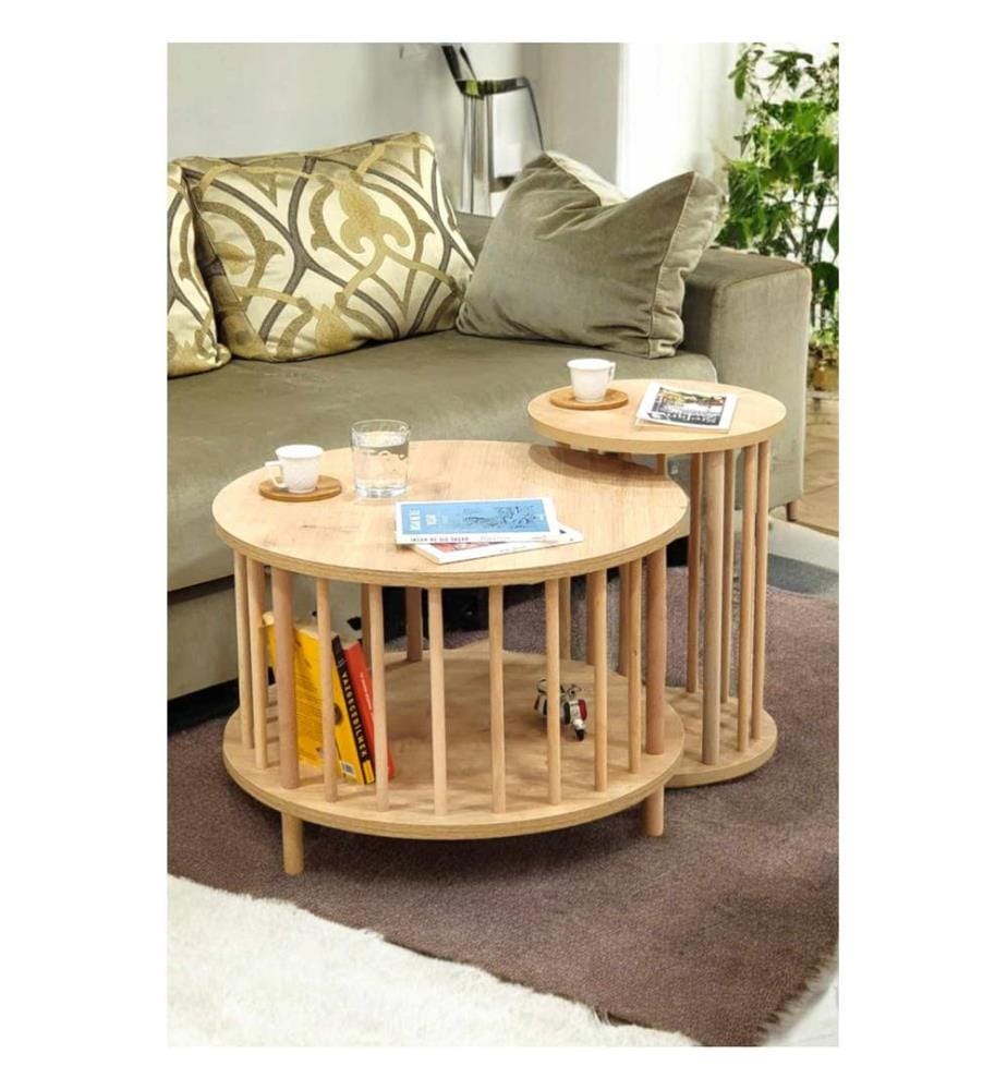 Ensemble de tables basses - Chêne saphir