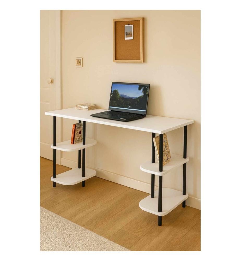 Study Desk - White Black