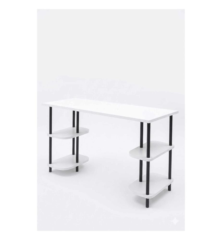 Study Desk - White Black