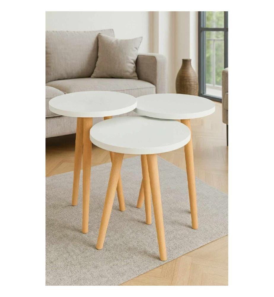 Nesting Table (3 Pieces) - White