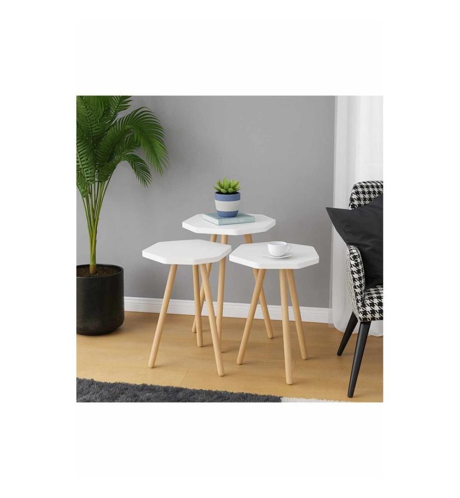 Nesting Table (3 Pieces) - White