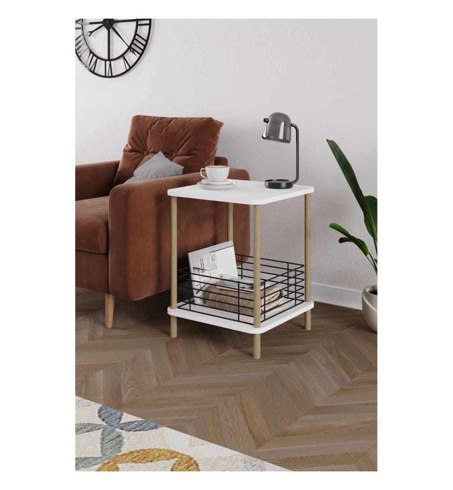 Table d'appoint - Blanc Noir