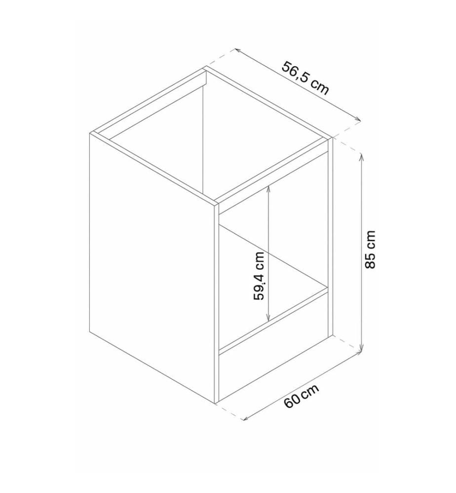 Oven Cabinet For Built-in - Pine