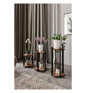 Wooden Plant Stand - Walnut