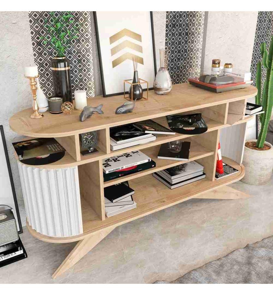 Sideboard – Eiche, weiss