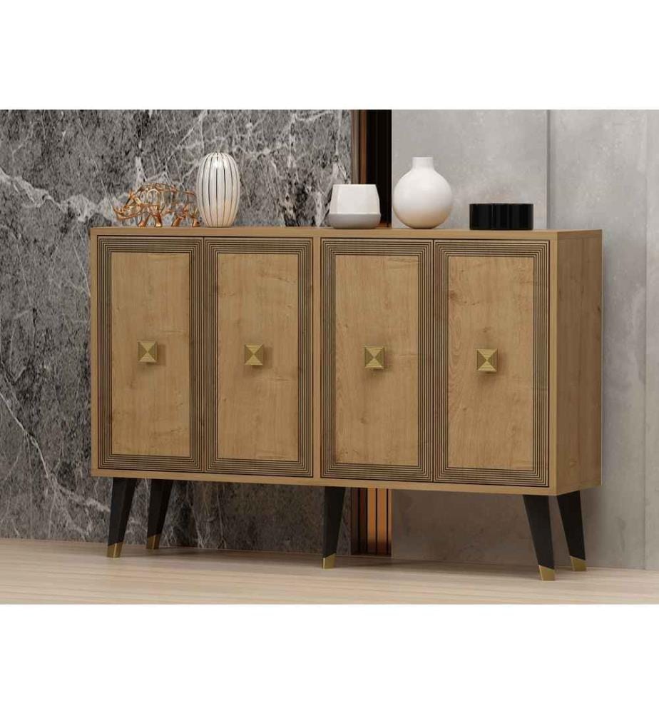 Console - Chêne saphir doré