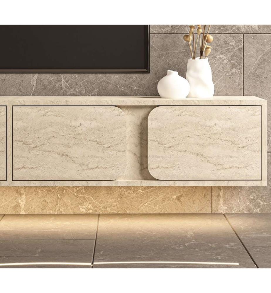 TV Stand - Travertine