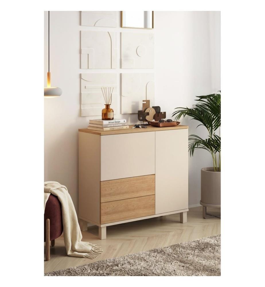 Meuble polyvalent - Chêne sable